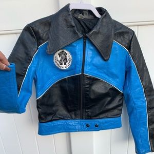 VINTAGE LEATHER BIKER RACER JACKET